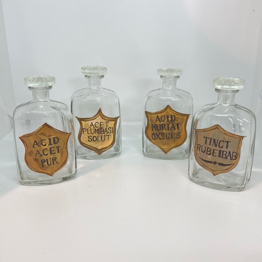 Hand painted potion bottles